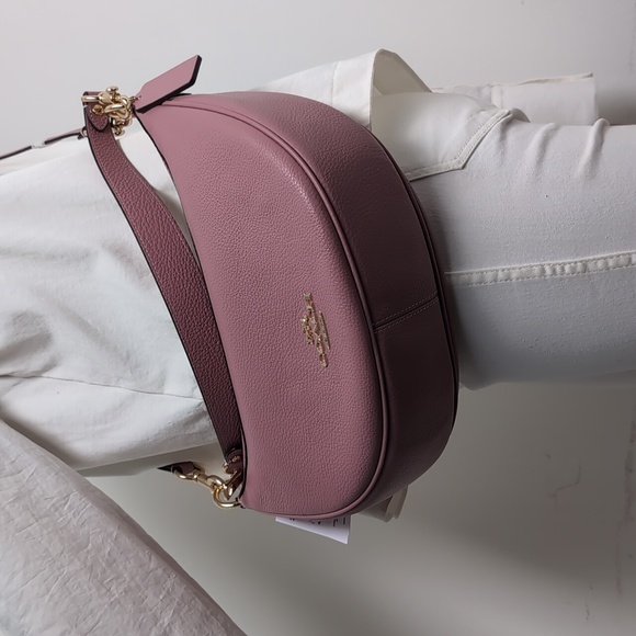 Coach CO996 Aria Shoulder Leather Gold/True Pink (Firm Price) - Picture 6 of 7